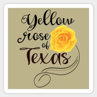 Yellow Rose of Texas Sticker